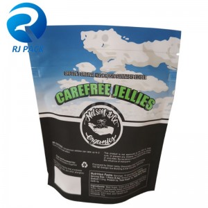 100% genanvendelig stand up pose med børnebestandig lynlås