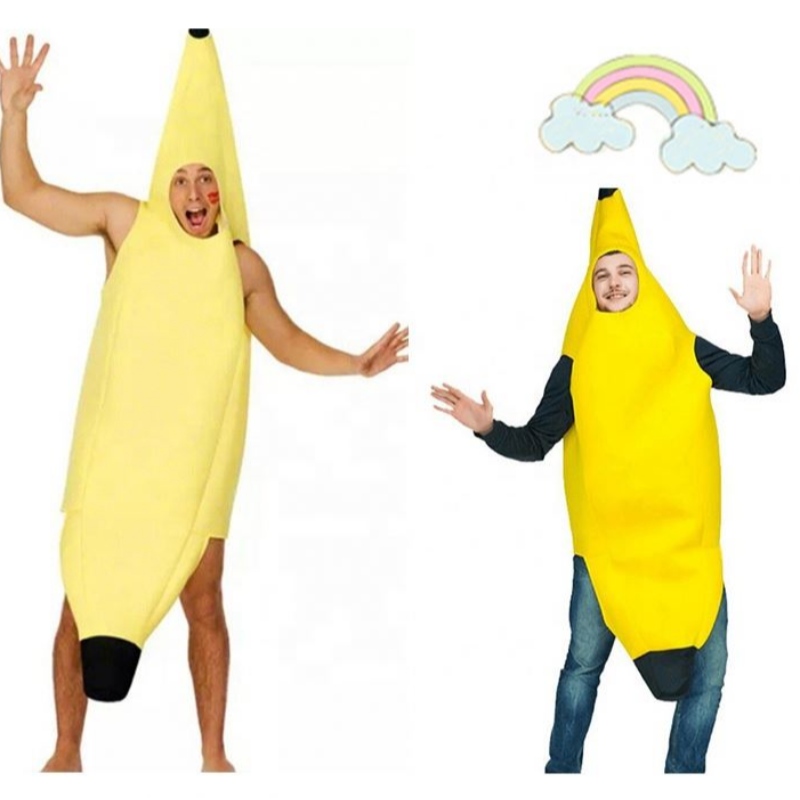 Cosplay kreationer tiltalende banan kostume voksen deluxe sæt til halloween dress up fest og rollespil unisex banan kostume