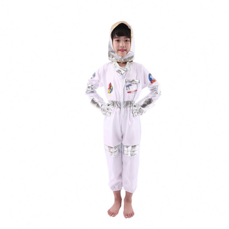 Spil astronaut cosplay kostume halloween kostume helloween carnival cosplay fuld dressing ball børn raket rumdragt