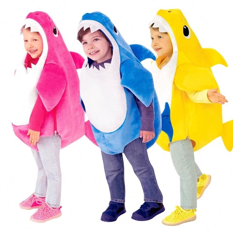 2022 Toddler Family Shark Costume Cosplay Halloween kostume til børn dyr kostume til børn Carnival Party Dress Up Suit
