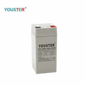 4V 4.5AH genopladeligt forseglet blysyrebatteri til LED let og lille vægt skalaer