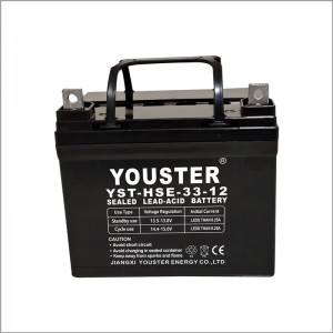Solenergi lagring dyb cyklus batteri 12V33Ah blysyre batteri