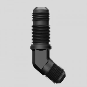 60 graders mandlige bulkhead brændstoffitting adapter Union Aluminium