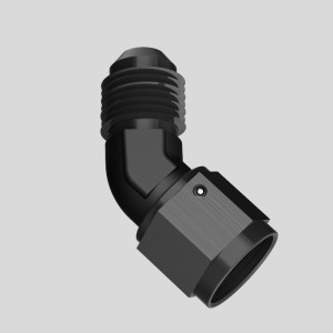 60 graders kvinde til 3/8 NPT mandlige drejelig adapter montering aluminium