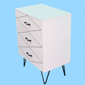 Luksus Factory Tilpas MDF træ natbord hjem brug sengebord natbord