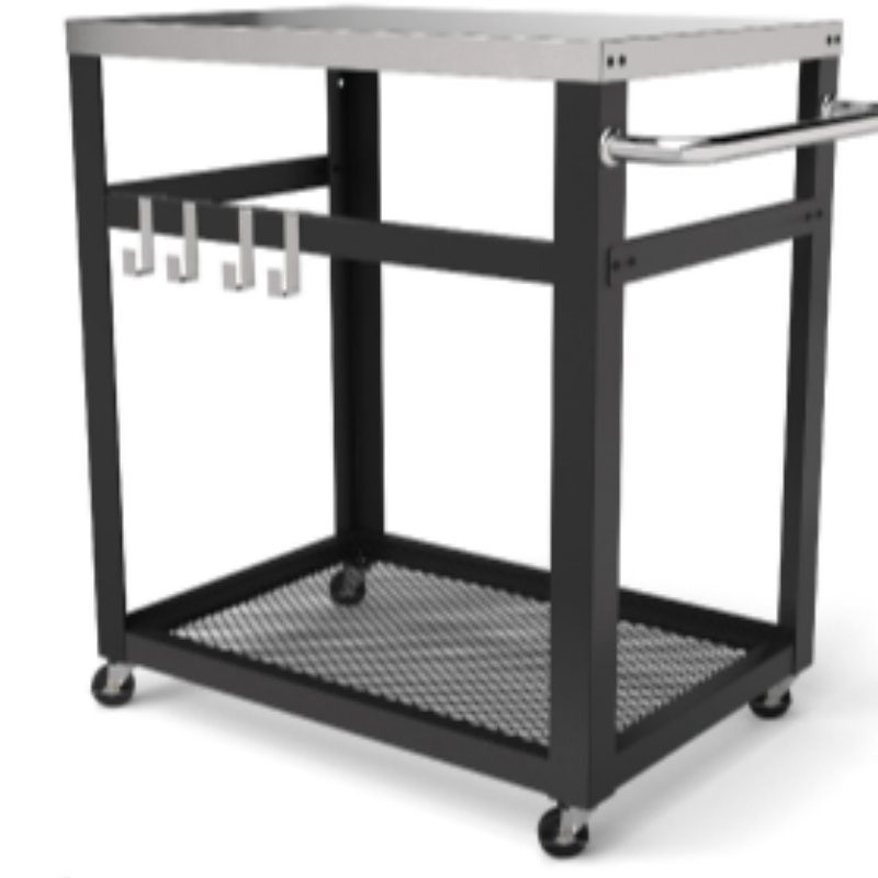 Multifunktionel Aftagelig Køkkenhylde Organizer Opbevaring Rack Køkken arbejdsbord 2Pcs 6 tommer PE hjul