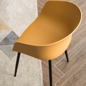 Moderne italiensk fransk stil høj kvalitet plast Pp Shell køkken spisestue plast stol til spisestue