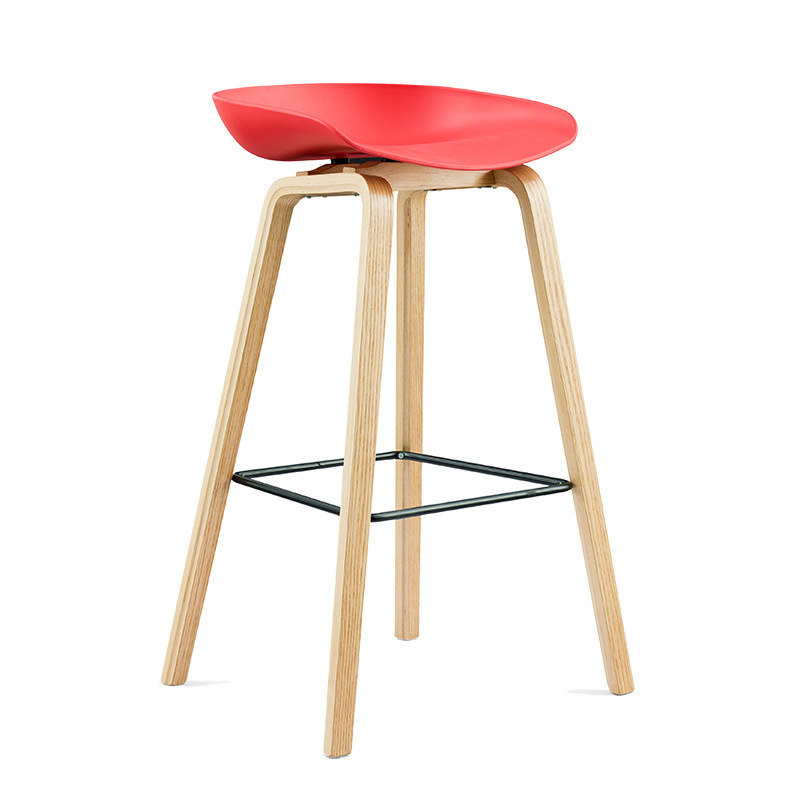 Moderne klubrestaurant bar højstol spisestol farverig plastik stof cafe stole