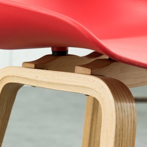 Moderne klubrestaurant bar højstol spisestol farverig plastik stof cafe stole