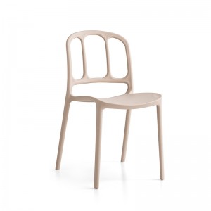 Moderne udendørs caféstole restaurant spisestol høj kvalitet stable lounge plaststol