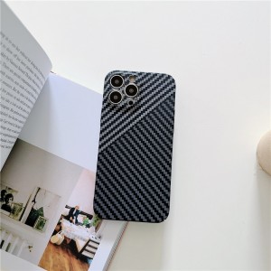 Gennemsigtig til Apple iPhone 14Pro-sag, carbonfiber ultratynd faldbeskyttelsestelefon læder cover iPhone 14promax sag