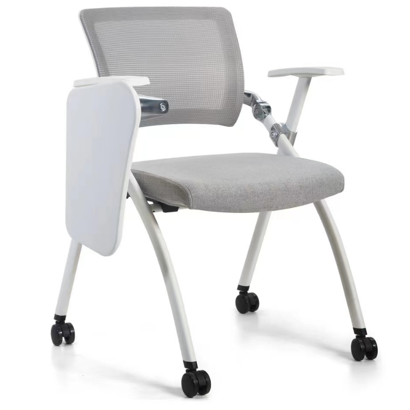 2022 Komfortable plastikstuderende skoletræningstole med skrivning af tabletarm ergonomisk stol