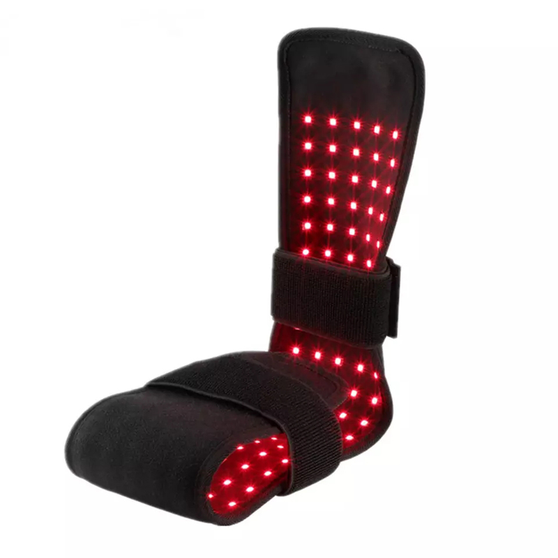 Rød infrarød lysterapibælte til kropssmerter,næsten infrarød LED-lysindpakningsenhed med timer fleksibel bærbar pude med 640nm 660nm 850nm til ryg skulder knæled Fod smertelindring