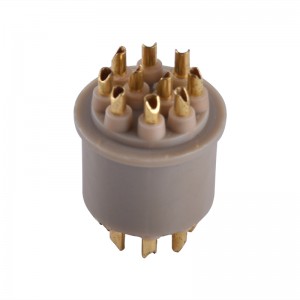 PEEK elektronisk stik stammet gummi belægning injektion støbning lodret maskine præcision høj temperatur resistent peek stik