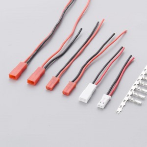 2p syp mand&female stikkontakt med 2*10 cm kabel til auto, e-bike, båd, LCD, LED og batteri krympeterminal elektrisk forbindelsestråd