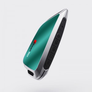 Smart LCD -bilnøgle, opgradernøglefri indgang, grøn bilnøgle Auto Lock&Unlock Remote Car Starter, Key Fob Replacement Anti Theft Tilbehør, køretøjslogo Display