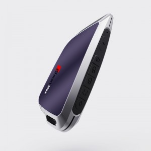 Smart LCD -bilnøgle, opgradernøglefri indgang, lilla bilnøgle Auto Lock&Unlock Remote Car Starter, Key Fob Replacement Anti Theft Accessories, køretøjslogo Display