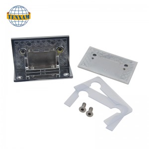 Dobbeltsidet firkantet glasklip