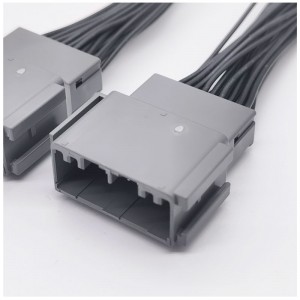 JAE34020PF1 Ny energikøretøjsbatteri forbindelsesholdet Vandtæt sele 2.2 Afstand Terminal Wire -tilpasning