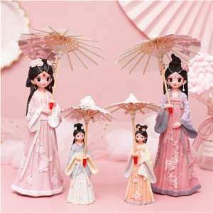 Dainy pige med paraply