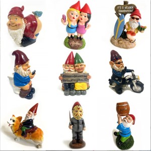 Dekorationer dværg dværg havedekorationer Julemanden