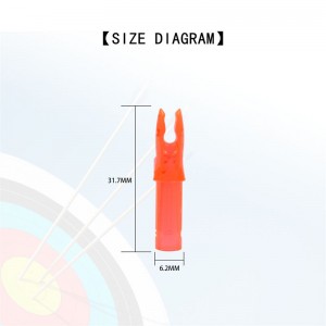 Elongarrow Insert Arrow Nock til bueskydningspile
