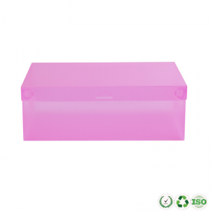 Specialfremstillet klar sammenfoldelig plastikfoldet sko displayopbevaringsboksemballage