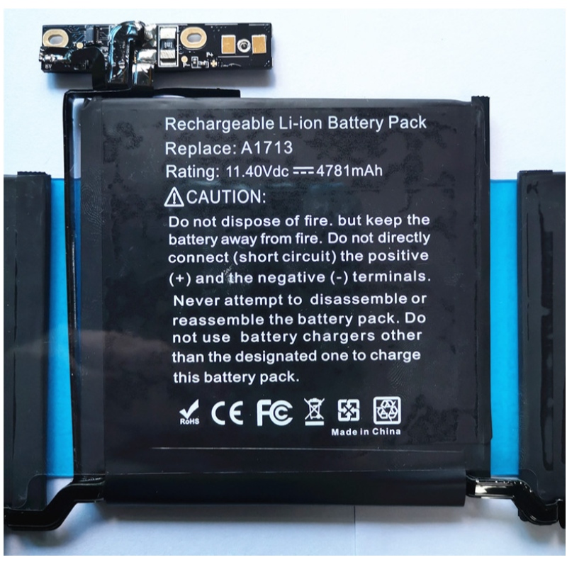 Laptopbatteri til Apple MacBook ProA1713 A1708 A2171/A2159/A2338