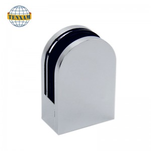 Varmtælgende rustfrit stål badeværelse glas klemme glashegn hardware tilbehør glas rækværk klemme