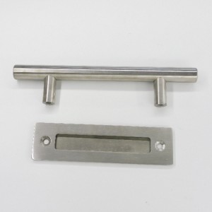 BH001 Sort Round Barn Door Pull Handle Skydedørhåndtag, Barn Wood Door Handle