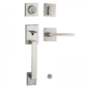 8002 Front Entry Tubular Handleset, Heavy Duty High Grade Security Entrance LockSets-Matte sort
