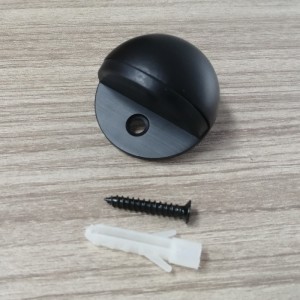 MD005 rustfrit stål 304&gummi gulvmonteret halvkugle dørstop