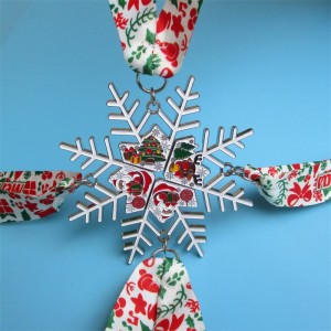 Medalje Producent Custom Soft Emaljel julekombination Medaljer