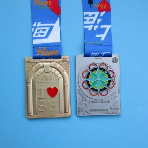 Zinklegeret forplejet guld sølv kobberskjold kombination medaljer