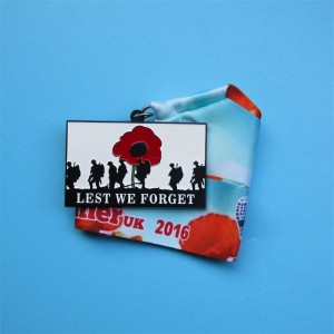 Personaliseret ære Awards Metal 3D Black Plagte militære medaljer