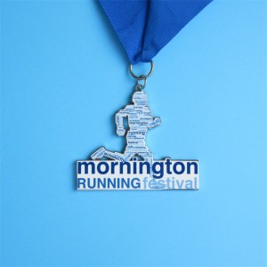 Festival Awards Beladrated Shiny Silver Running Medals