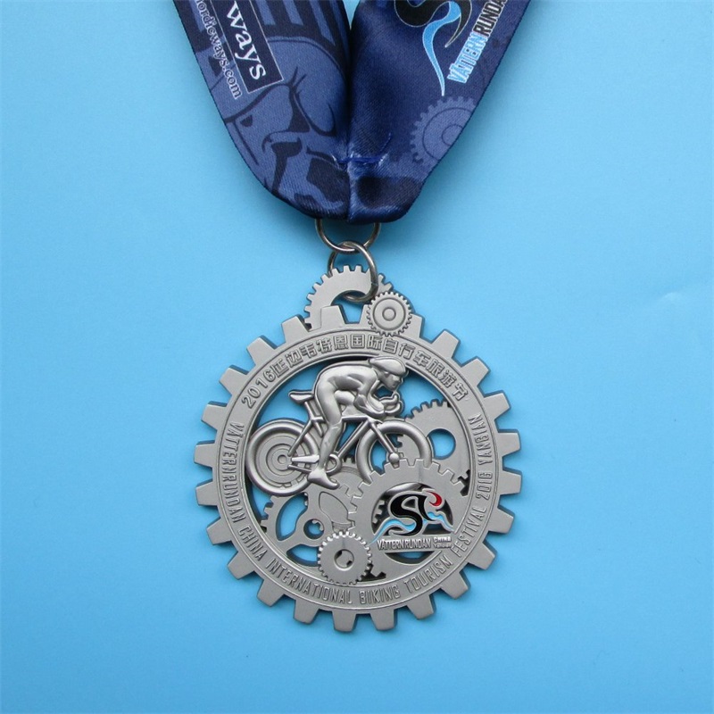 Brugerdefineret medaljonkæde cykelmedaljer 3D stereoskopiske medaljer
