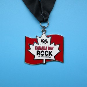 Emaljede medaljer Custom Metal Gold sølv kobbermedalje Farverige priser