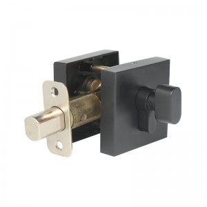 3602 Square Single Cylinder Deadbolt Den ene side Keared Black Modern Deadbolt Door Lock til indvendige og udvendige døre