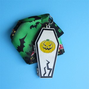Professionel brugerdefineret metalmedaljer feriegave Halloween Christmas Easter Festival Medal Clam-Shell Folding Medal
