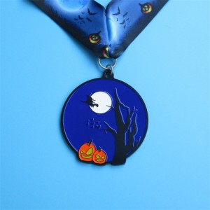 Interessante brugerdefinerede metalmedaljer Ferie gaver Halloween Christmas Easter Festival Metal Medals