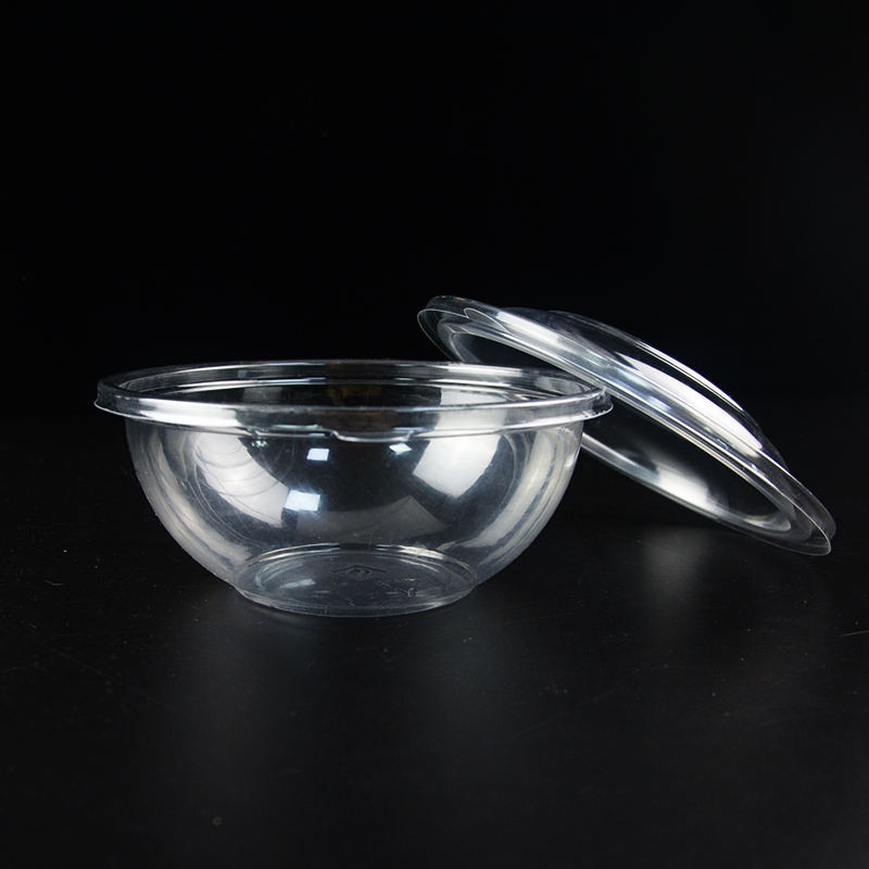 Engangsgenanvendeligt materiale plastik krystalfrugtskål