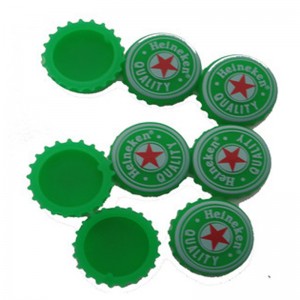 Brugerdefineret design Debossed Logo Round Silicone Beer Bottle Savers Caps Universal Water Beer Saver Genanvendelig cap silikone flaskehætte silikone øl flaske hætter sodavand flaske sparer krone caps vin cap