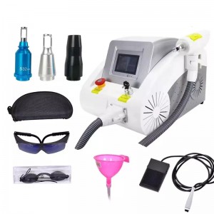 Desktop multifunktionel 3 in1 q switchnd yag tatovering laser fjernelse pigmenter fjernelse laser carbon peel enhed, carbon peel,nd yag laser, tatoo fjernelse laser maskine (3 bølgelængder: 1320nm, 1064nm ,, 532nm)