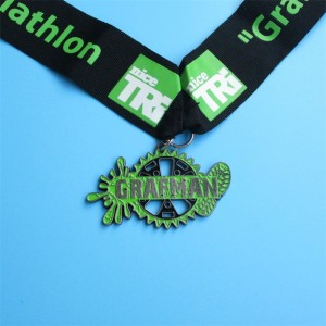Gear Design Race Award 3D Metal Hanger Gold Medals Custom Sports Medal