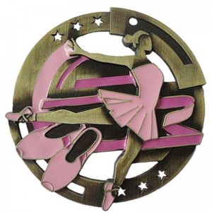 Brugerdefineret fodboldfodboldvolleyball, der kører metal forgyldt antik maraton sportsmedalje