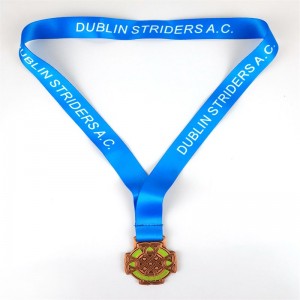 Sportsmedalje og trofæer Brugerdefineret zinklegeringsmedalje Award Medal med bånd