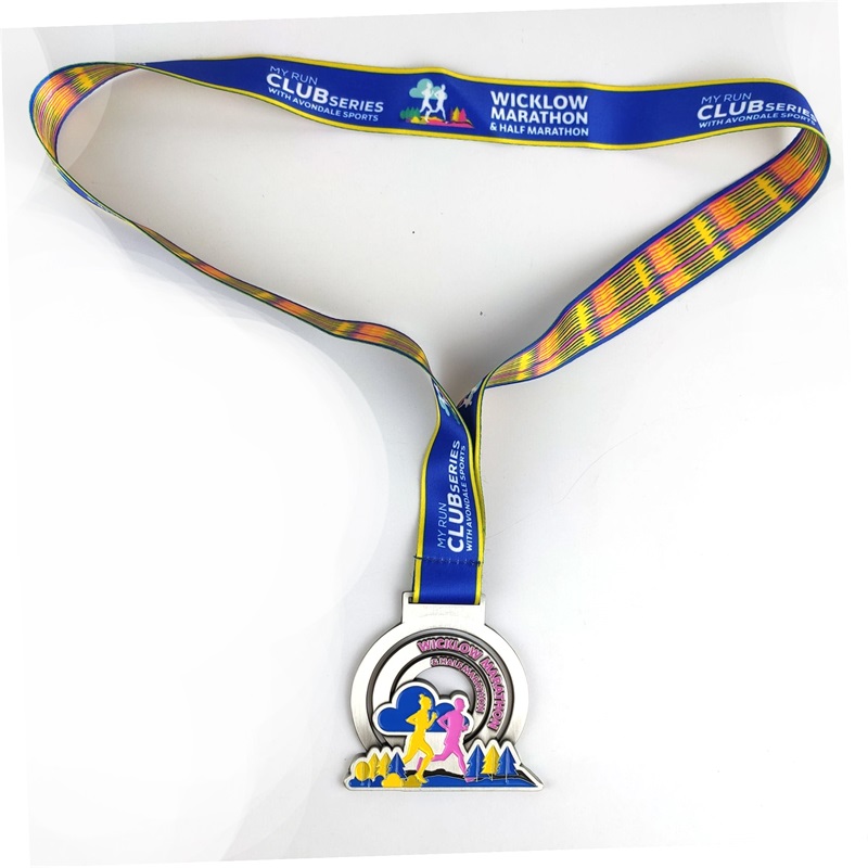 Sportsmedalje og trofæer Brugerdefineret zinklegeringsmedalje Award Medal med bånd