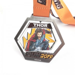 Skær zinklegeringsmedaljer Custom Medals Design Super Hero Awards guldmedalje