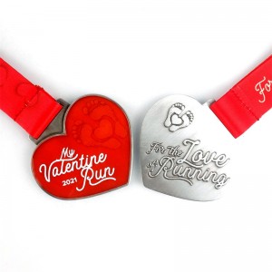 Marathon Running Medals Holiday Running Medals Gift til Valentine\'s Day Love